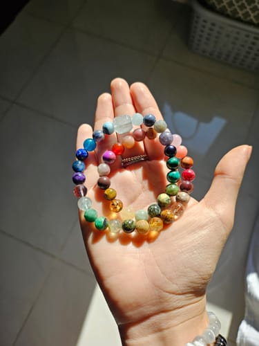 Customer photo review of Codificador Elástico "Mamapachita", Nuestros 45 Minerales Favoritos (8 mm)