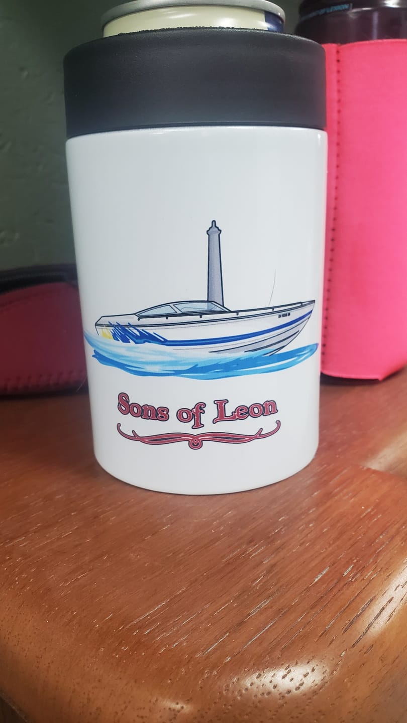 Customer photo review of Custom Metal Can Koozie