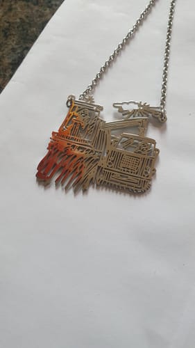 Customer photo review of Persönliche Kinderzeichnung als Halskette oder Anhänger