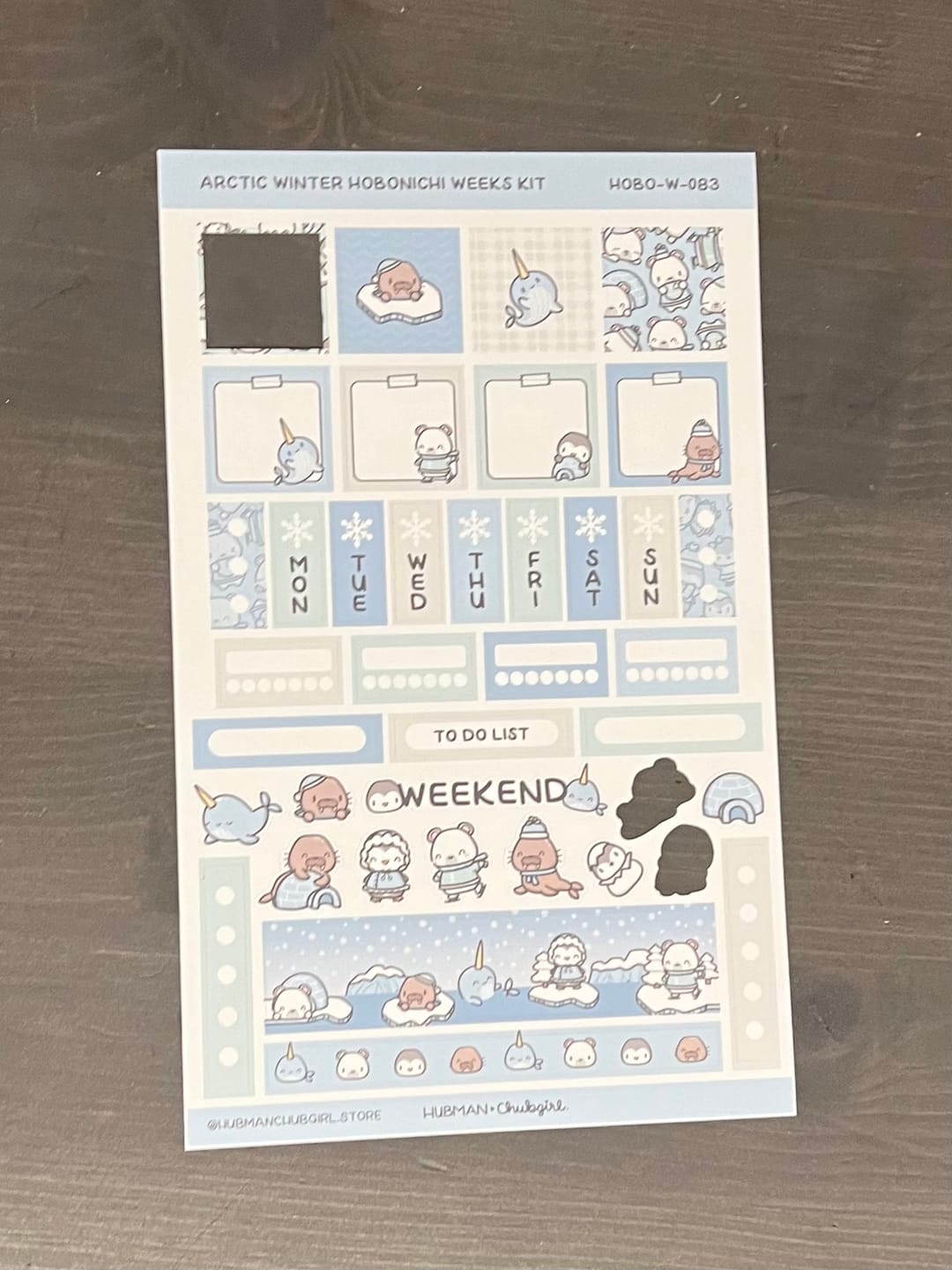 Customer photo review of Arctic Winter Theme Hobonichi Weeks Kit