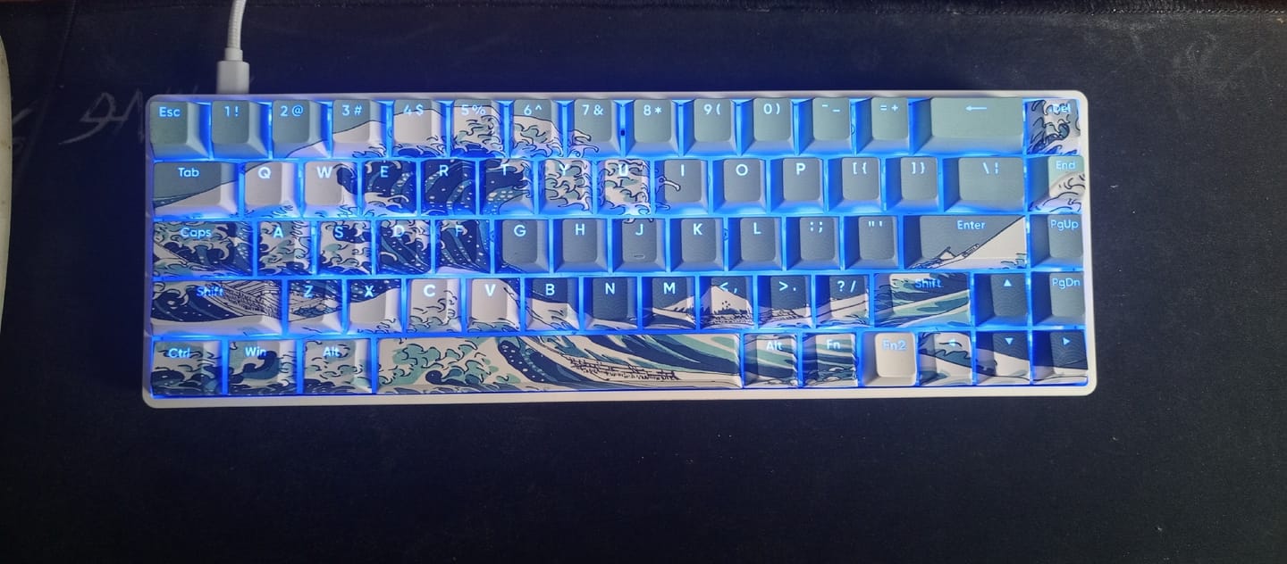 Customer photo review of DrunkDeer G65 - Wired Actuation-Distance-Adjustable Magnetic Switch Gaming Keyboard