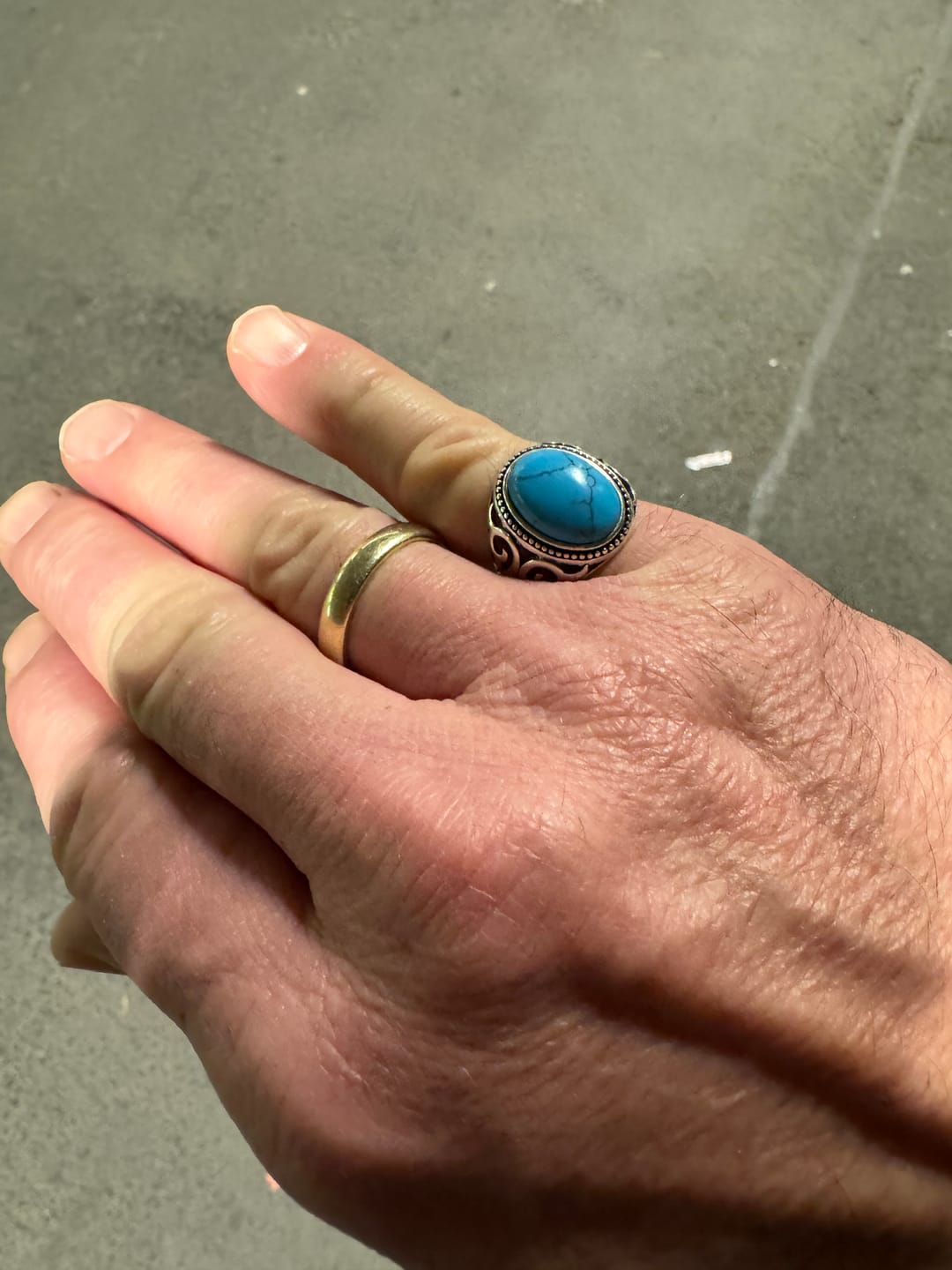 Customer photo review of BLUE EYES. - 925 SILVER