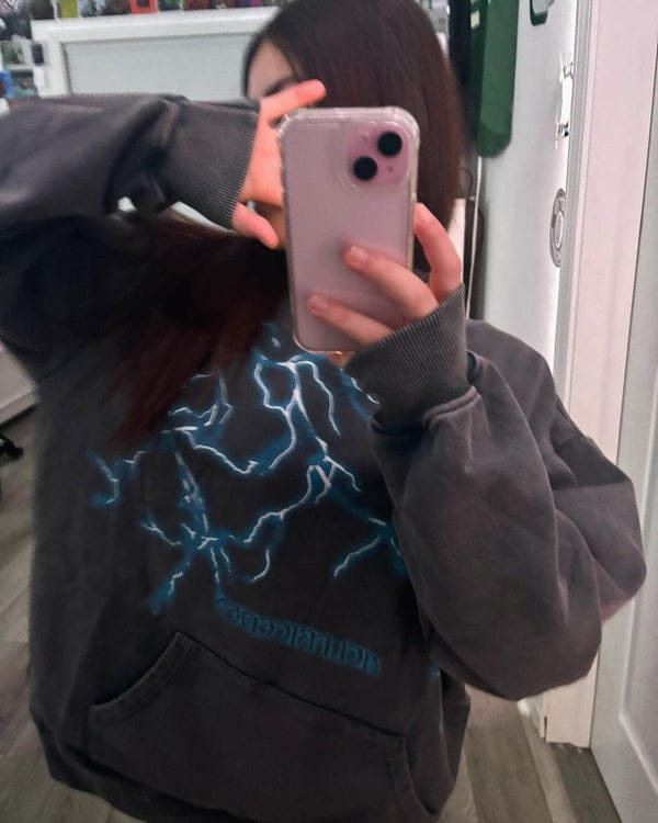 Customer photo review of Aelfric Eden Lightning Graphic Hoodie