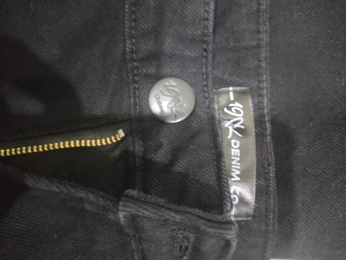 Customer photo review of Black Over Dyed Flare Jeans