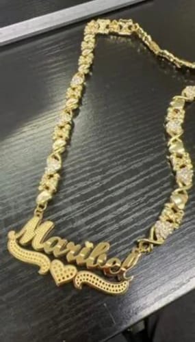 Customer photo review of XOXO Teddy Heart Chains