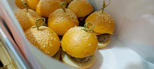 Customer photo review of Mini Hamburguesas
