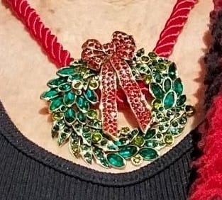 Customer photo review of Heidi Daus® "Elegant Essentials" Pin Enhancer Cord Necklace