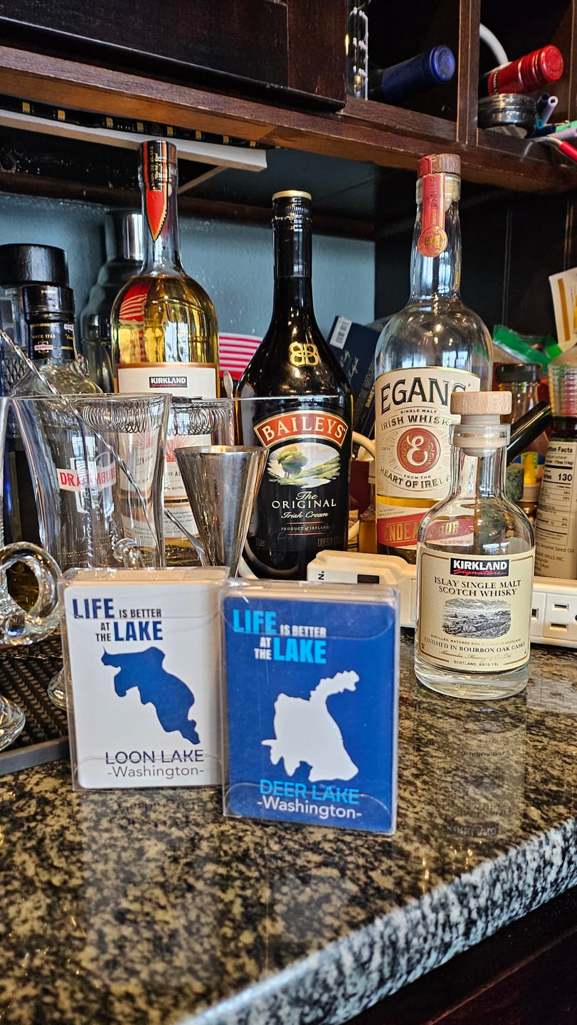 Customer photo review of Custom Lake Playing Cards