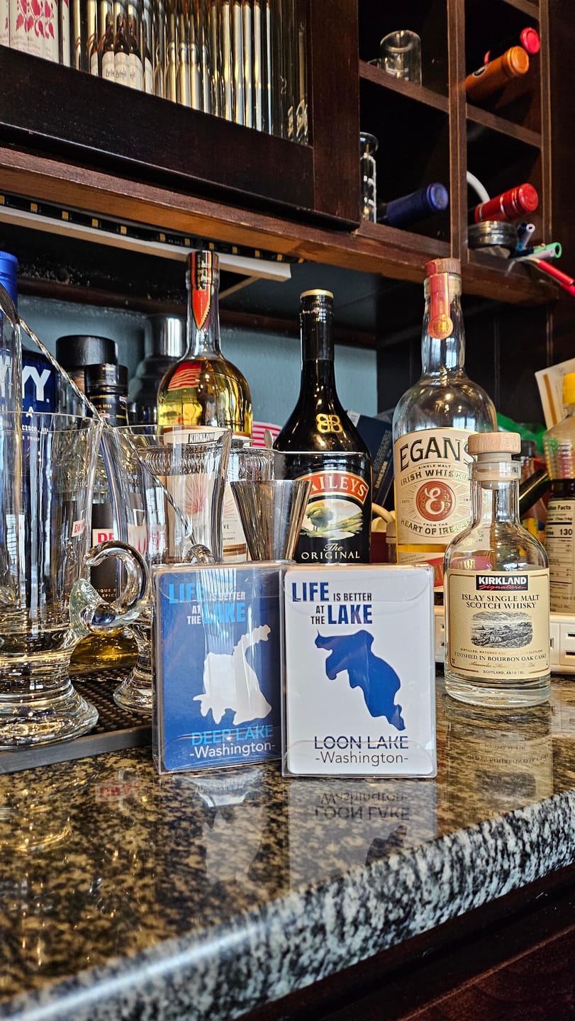Customer photo review of Custom Lake Playing Cards