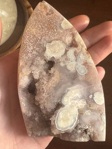 Customer photo review of RARE: Amethyst w/ Flower Agate (Perfectly Imperfect)