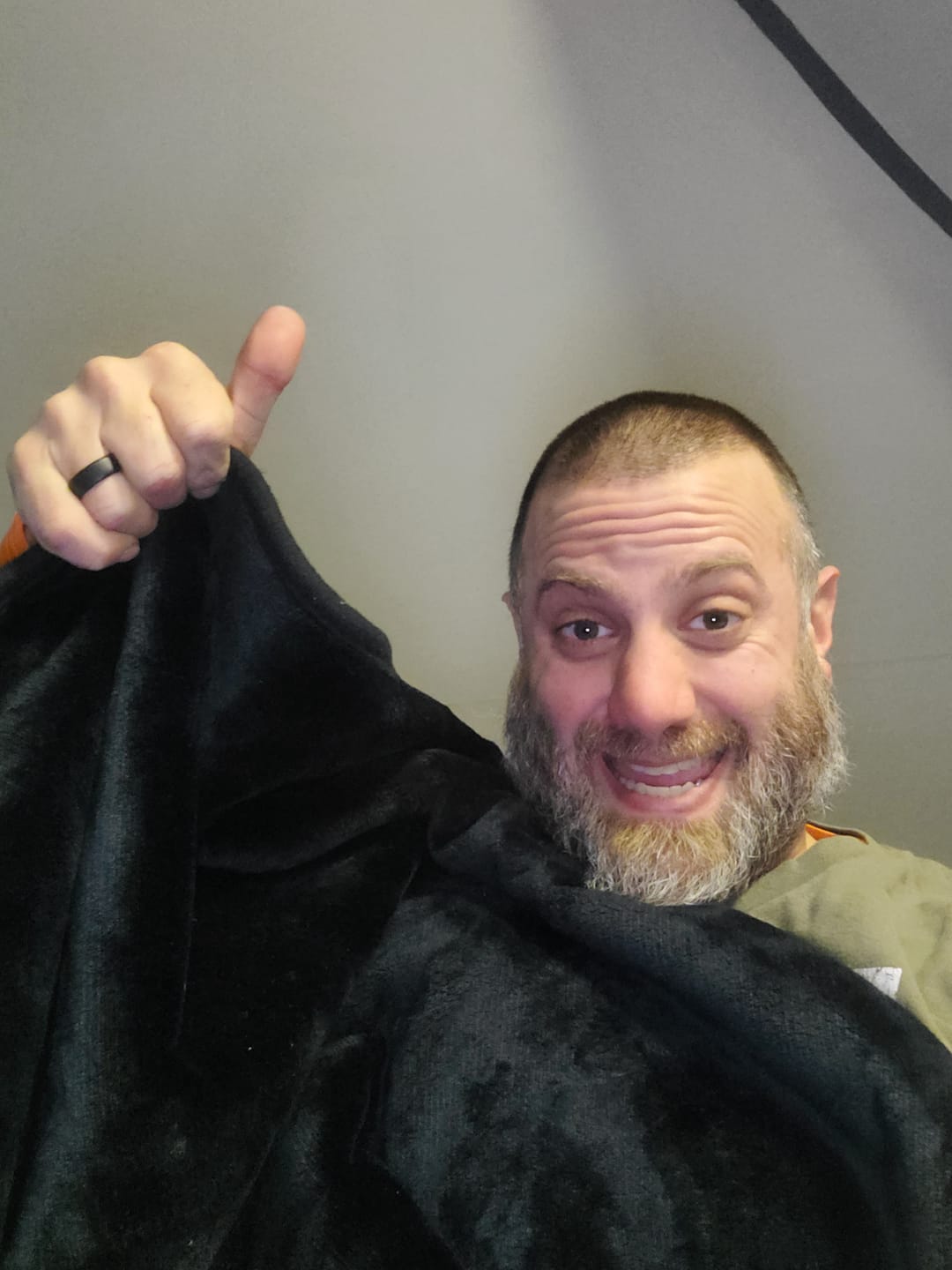 Customer photo review of Waterproof Splash Blanket™ - Black on Black The OG