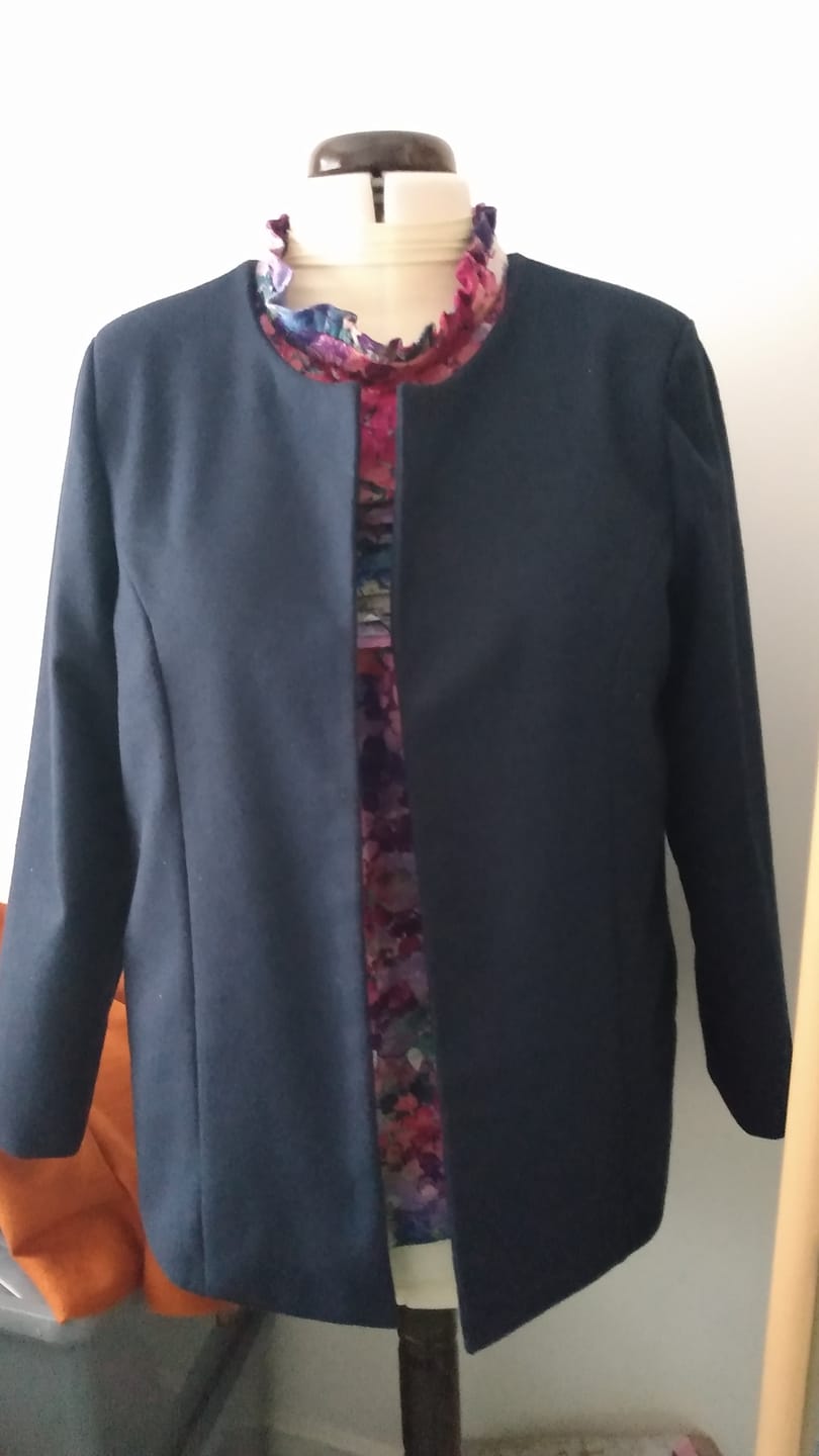 Customer photo review of Plain Wool Blend Fabric