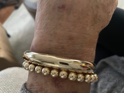 Customer photo review of classic initial juno bracelet (4mm)