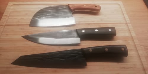 Customer photo review of Handgeschmiedetes Allzweckmesser