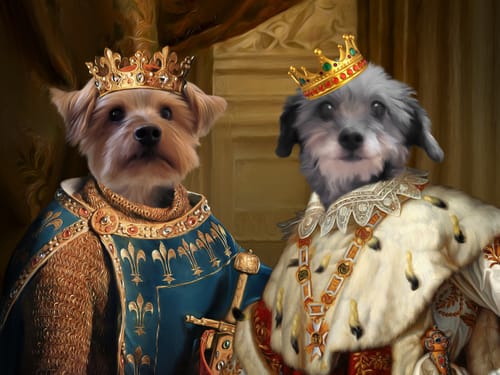 Customer photo review of The Rulers: Custom Pet Portrait