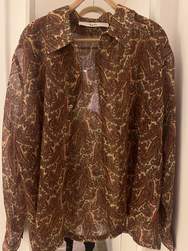 Customer photo review of Paisley Shirt Camicie Beige