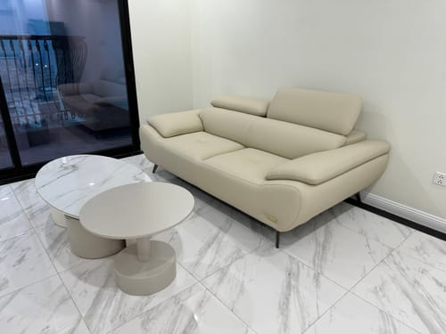 Customer photo review of DORIAN - Sofa văng da 2 chỗ tựa gật gù