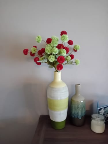 Fotorecensie van een klant over Faux Kiku Bloem - Feest Mix (10 stengels)