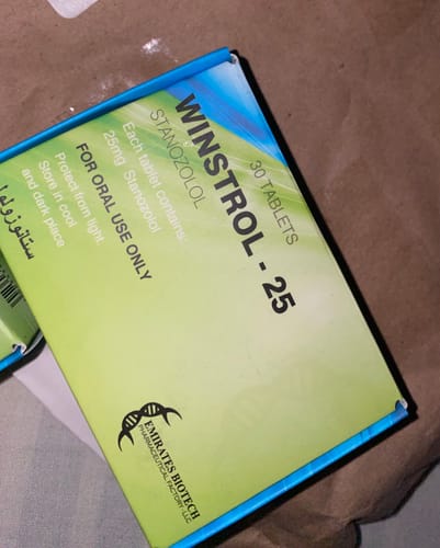 Customer photo review of Emirates Biotech Winstrol oral 25mg/40tabs