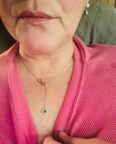 Customer photo review of Infinity Necklace