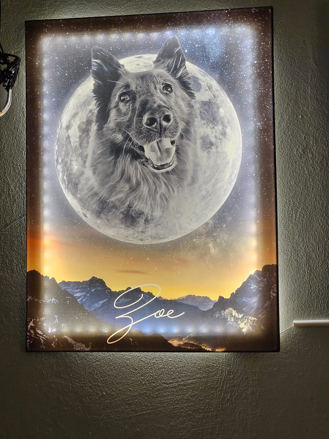 Customer photo review of Personalisiertes Portrait - Mond Stil