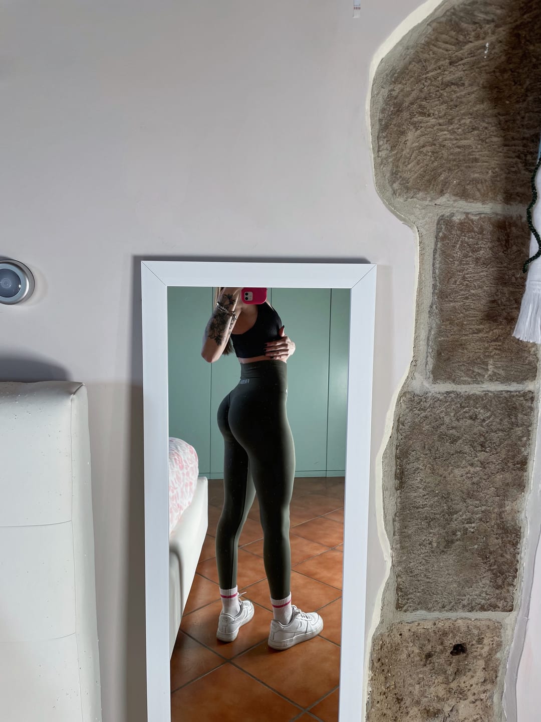 Customer photo review of Leggings Push up Gym Fashion Verde