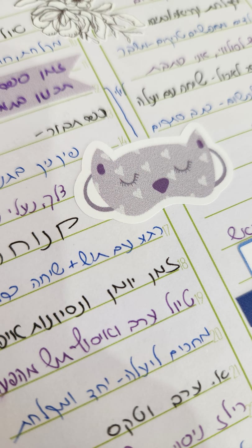 Customer photo review of Planner stickers - Slumber party