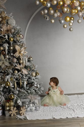 Customer photo review of Baby Flower Girl Dress Toddler Birthday Party Dress Summer Green Cake Puffy Girl Formal Dresses