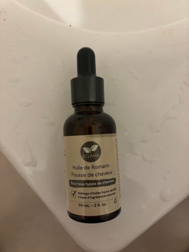 Customer photo review of Huile de romarin pour la pousse des cheveux - ECLAMA