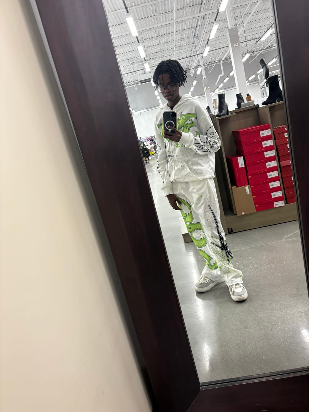 Customer photo review of Spider Full Zip Hoodie & Flare Sweatpants Set