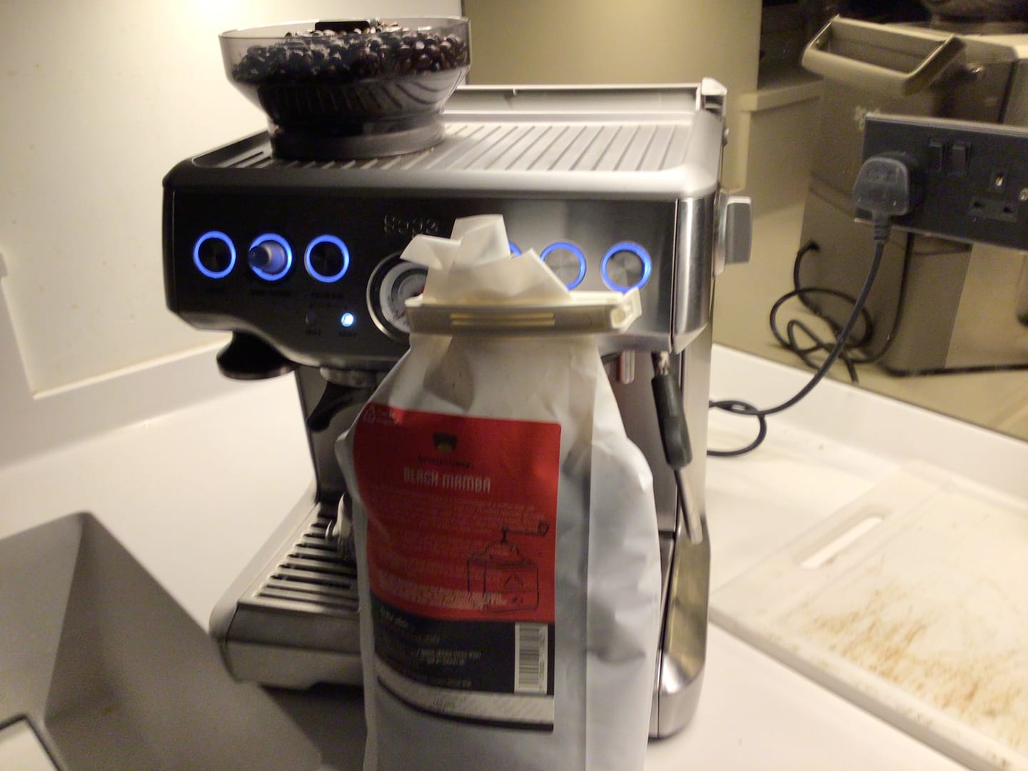 Customer photo review of Strong Dark Roast Coffee - Black Mamba - High Caffeine