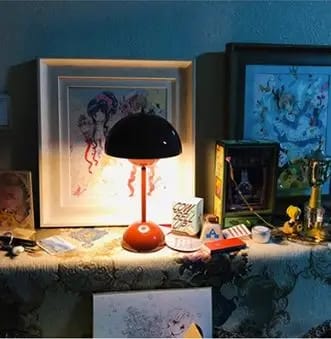 Customer photo review of Mushroom Table Lamp
