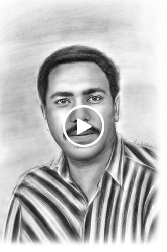 Customer video review of Portrait Zeichnen Lassen - Portraitzeichnungen vom Foto bestellen - Auftragsmalerei