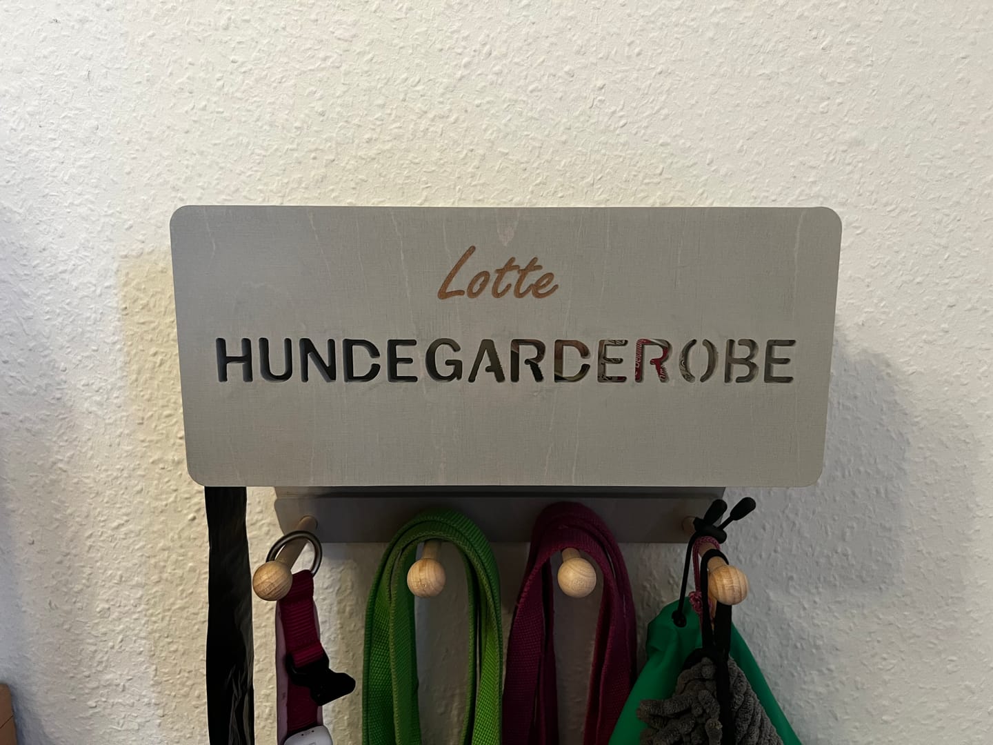 Customer photo review of PERSONALISIERUNG: Hundegarderobe Classic