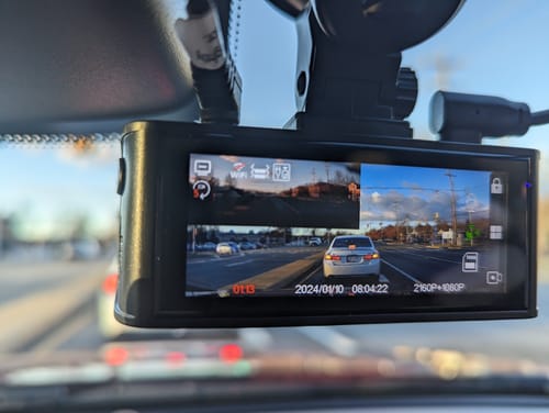 Customer photo review of Redtiger F7NP 4K Front Rear Dash Cam