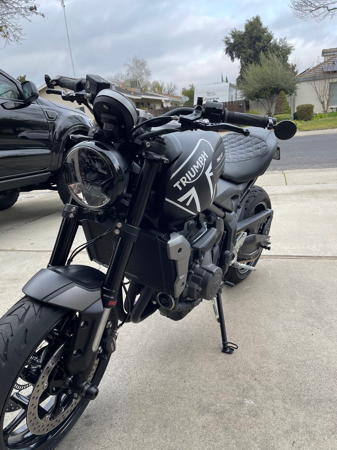 Customer photo review of Motorcycle Mirror Hole Block Off Plugs