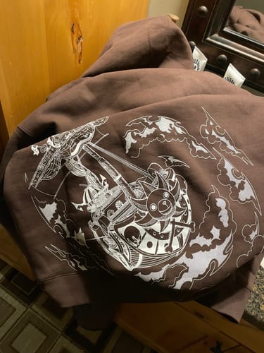 Customer photo review of One Piece Sunny Brown Hoodie
