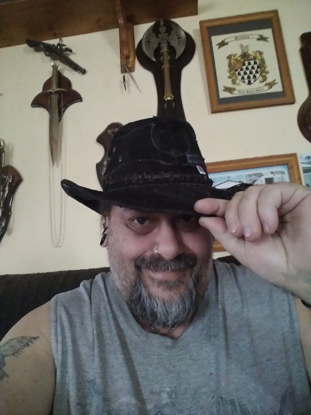 Customer photo review of Digger Hat, Black