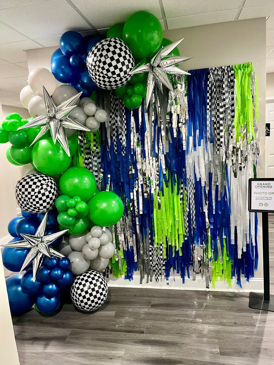 Customer photo review of CUSTOM Fringe Backdrop