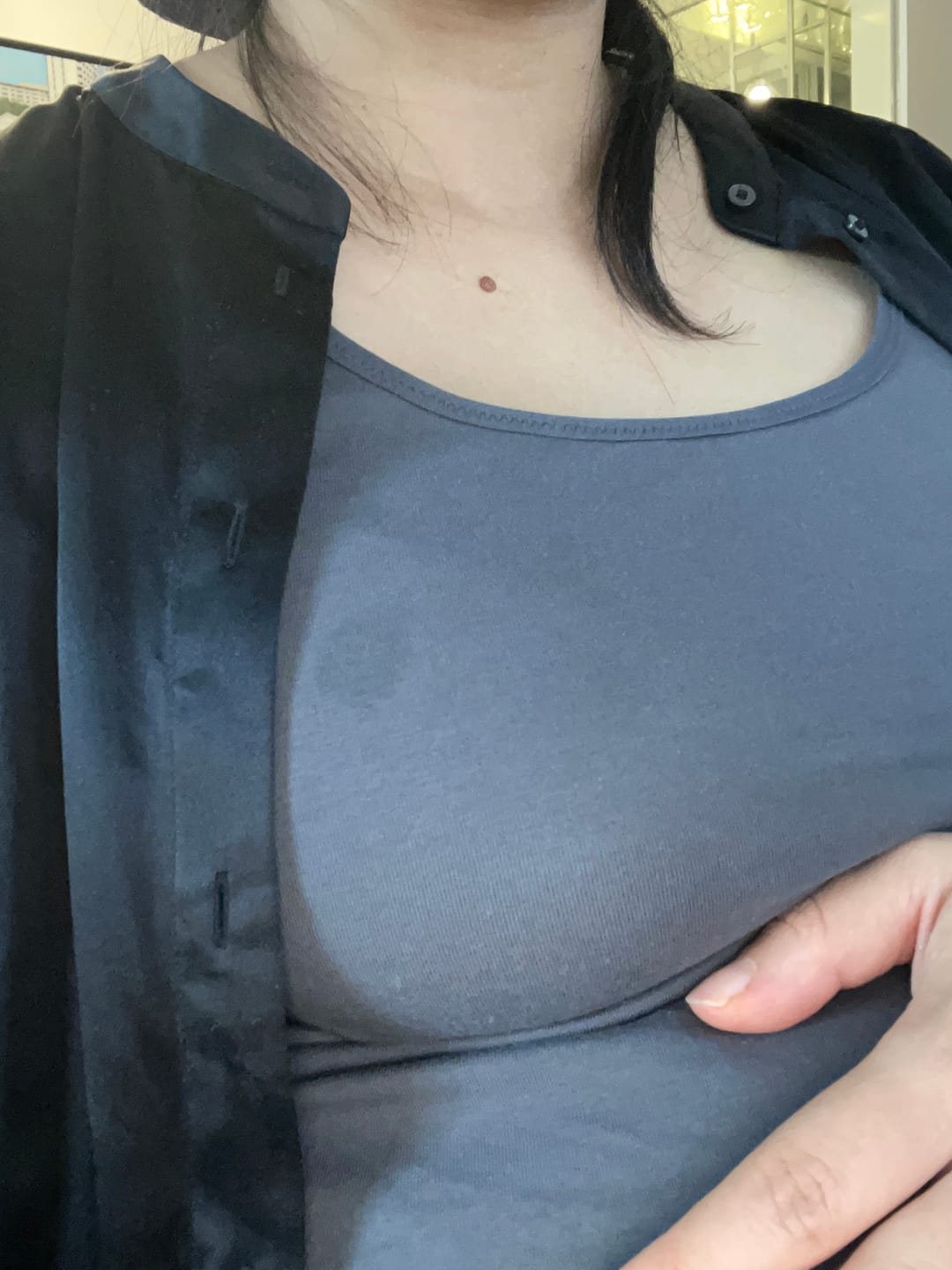 Customer photo review of Ellie Cruz Nursing Cami