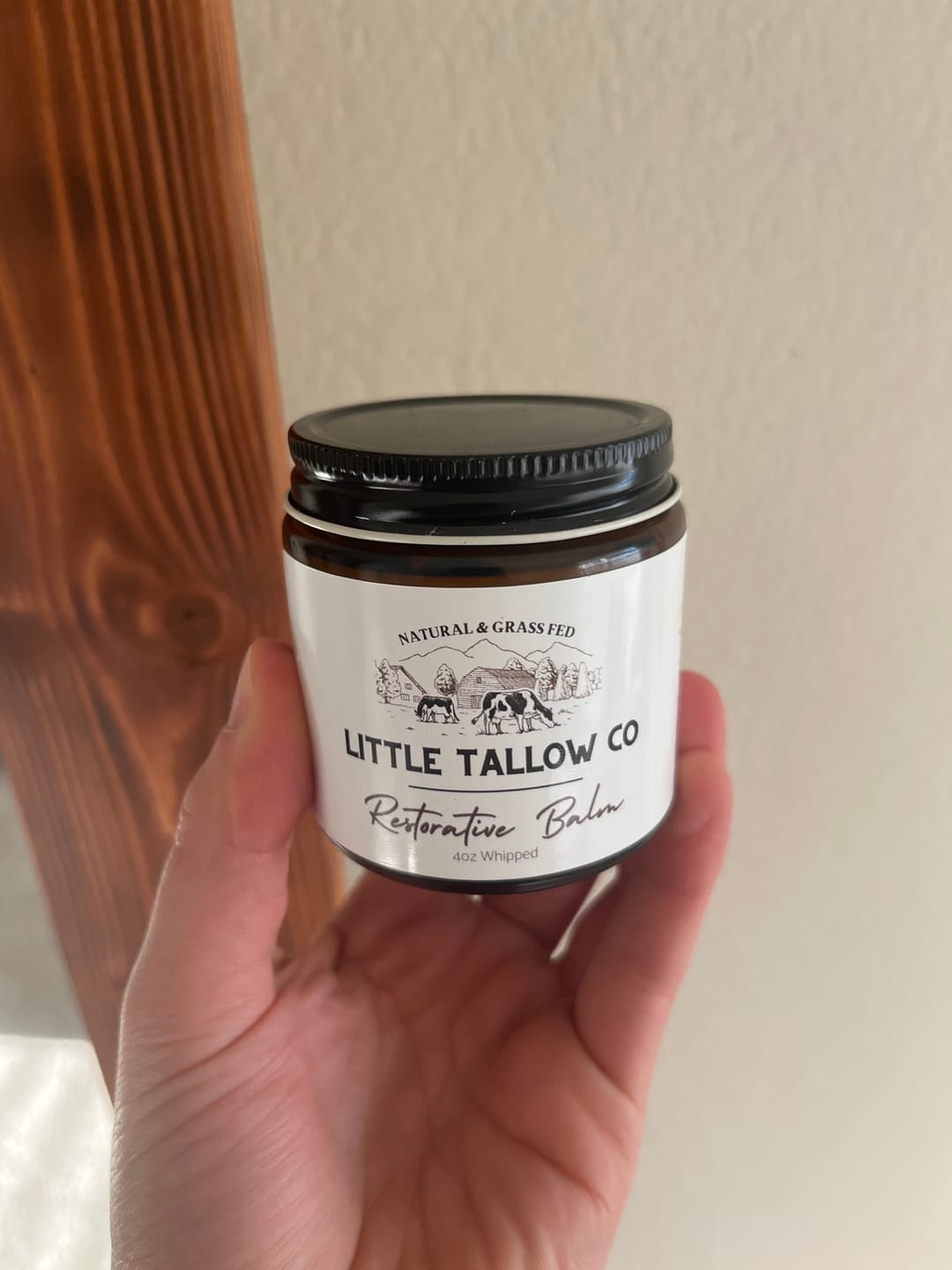 Customer photo review of Restorative Whipped Tallow Balm - 4oz Glass Jar