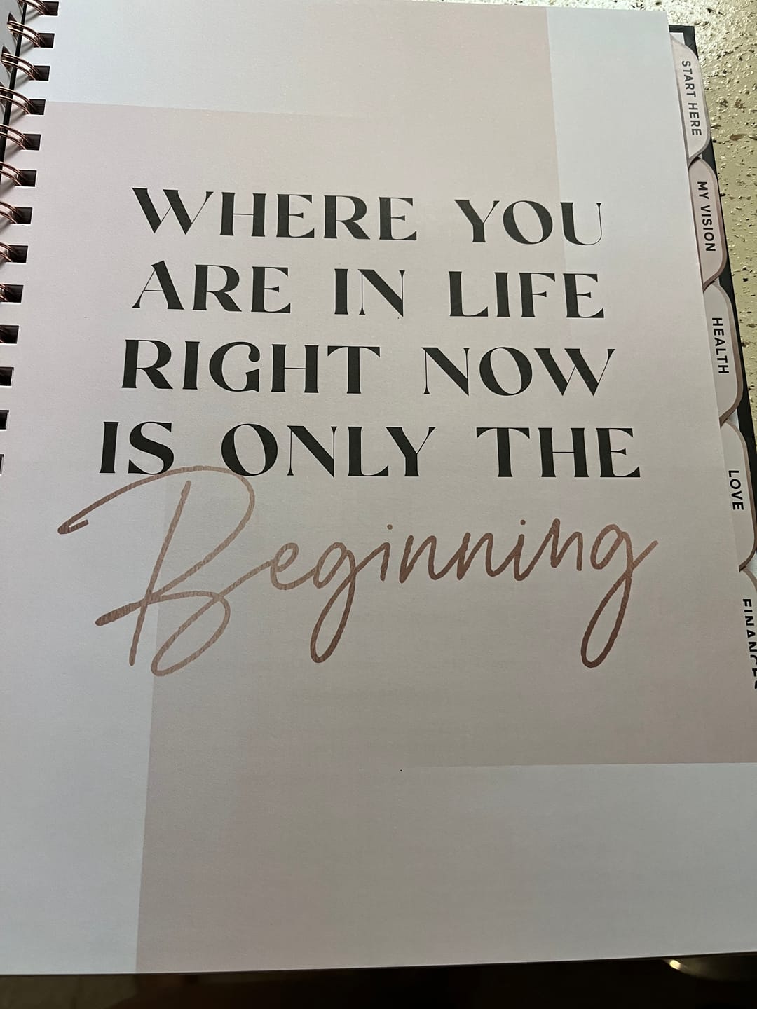 Customer photo review of Vision Board Book LUXE [BLACK]