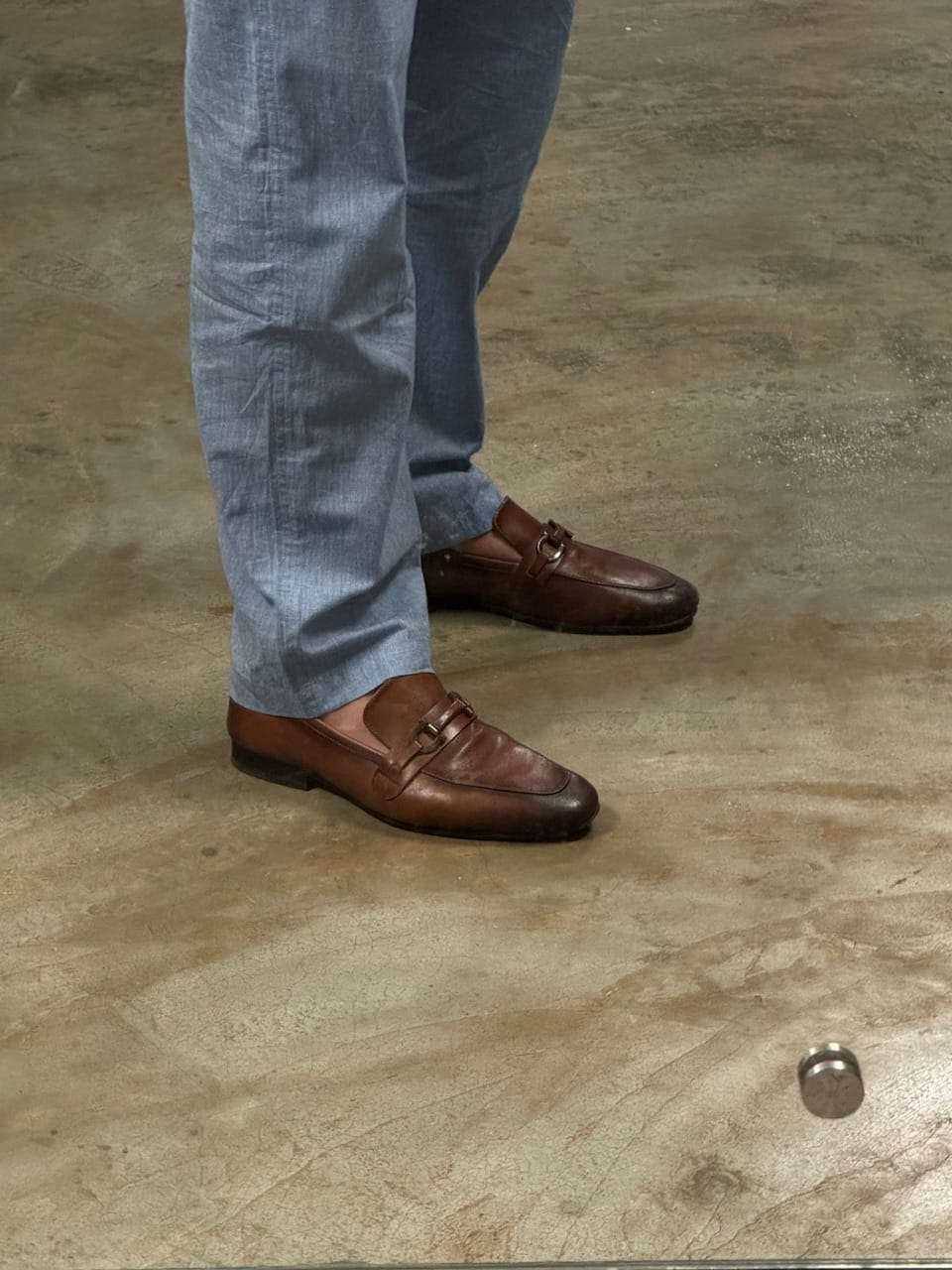 Customer photo review of Leather Bit Loafers - Cognac - Ultra Flex