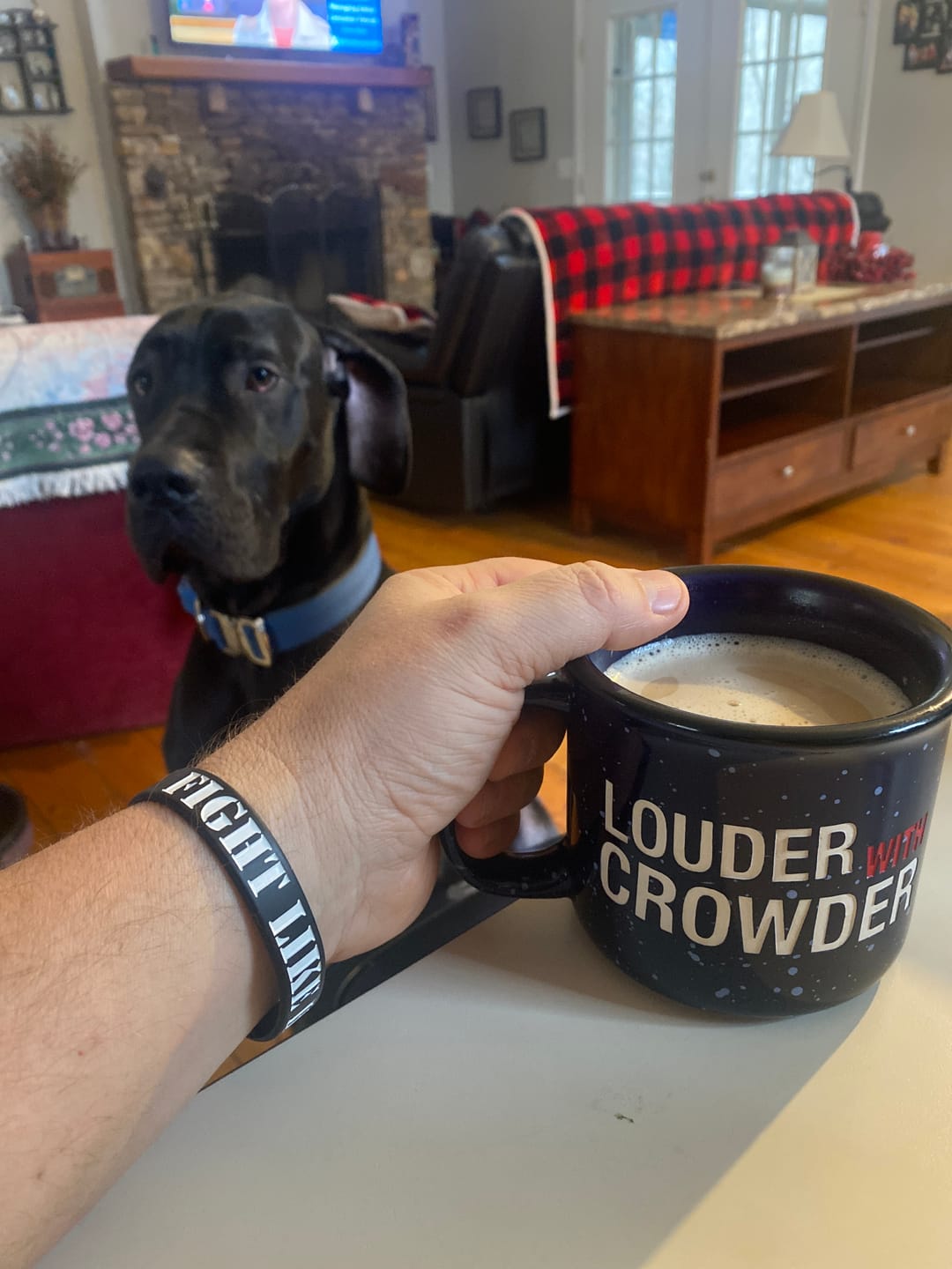 Customer photo review of Fight Like Hell Wristbands