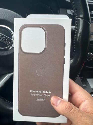 Customer photo review of iPhone 15 FineWoven Case with MagSafe