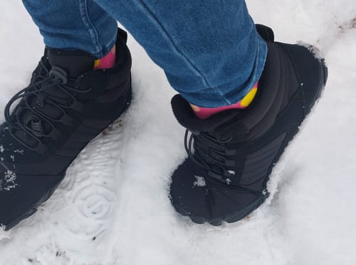 Customer photo review of Winter Pro - wasserfeste Barfußschuhe