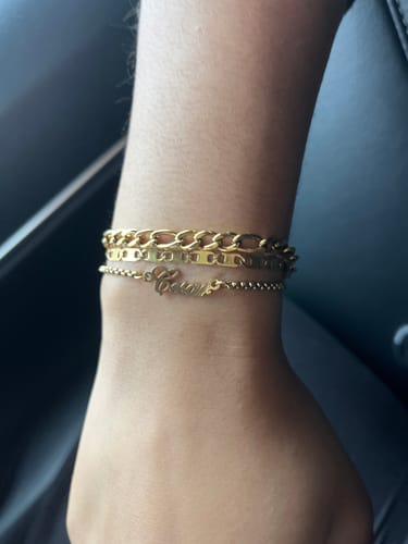 Customer photo review of Custom Name Bracelet