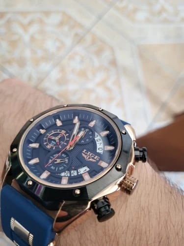 Customer photo review of Pegasus Quartz Chrono Silicone Sport Watch