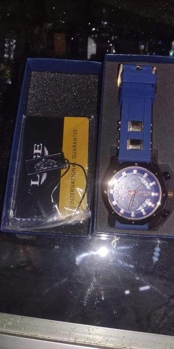 Customer photo review of Pegasus Quartz Chrono Silicone Sport Watch