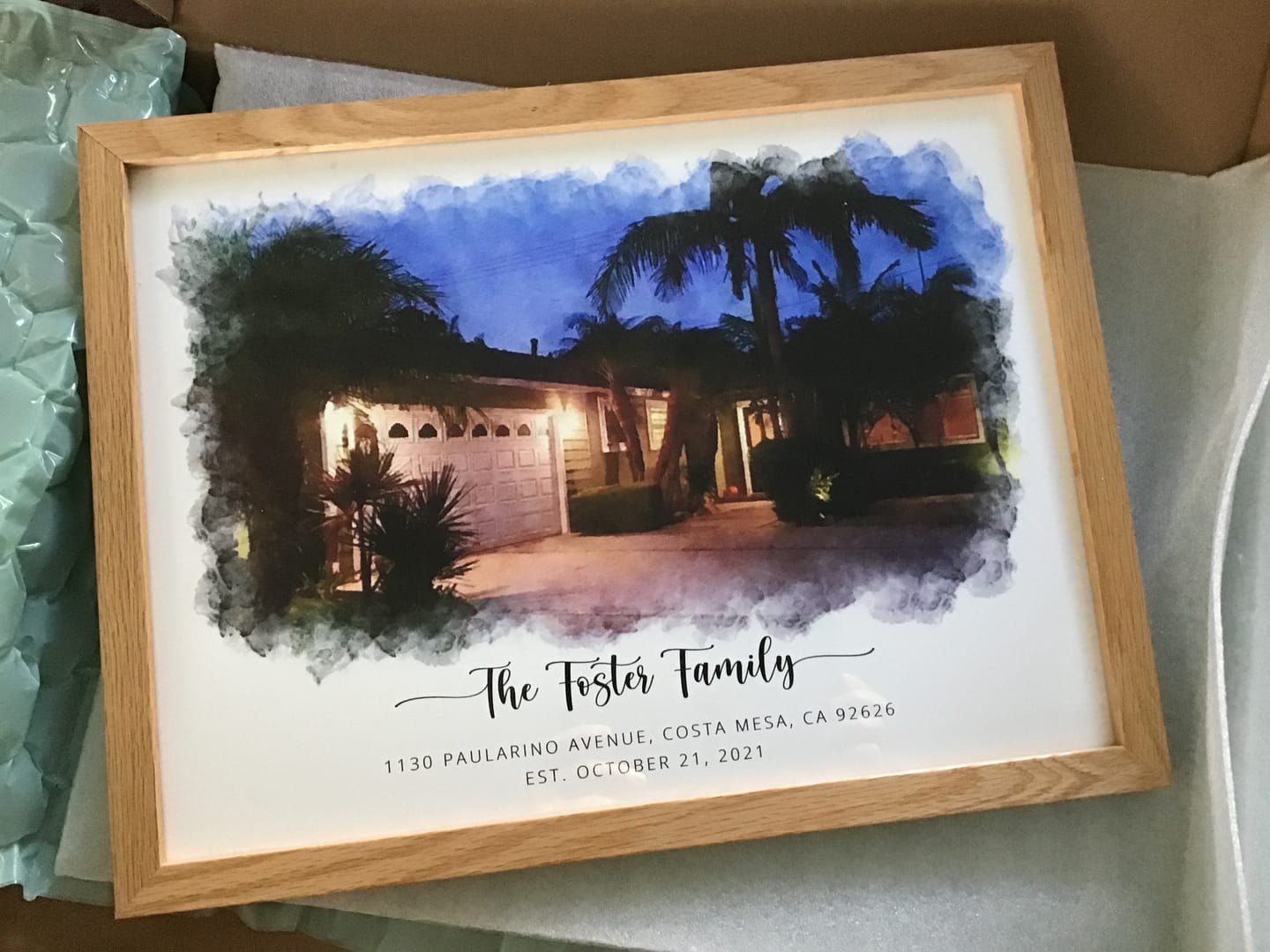 Customer photo review of Custom House Portrait